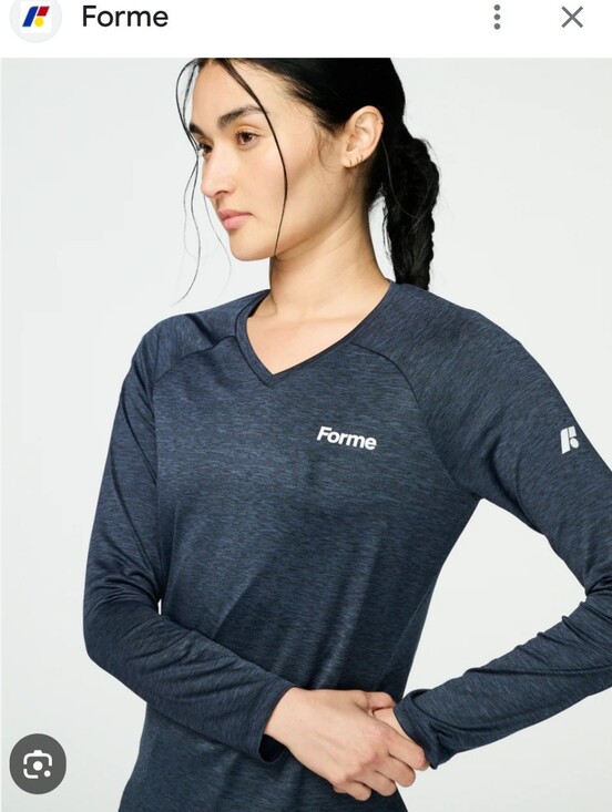 Forme Tops - Women's NWT Forme Ace V Neck Posture-Correcting Long Sleeve Top M